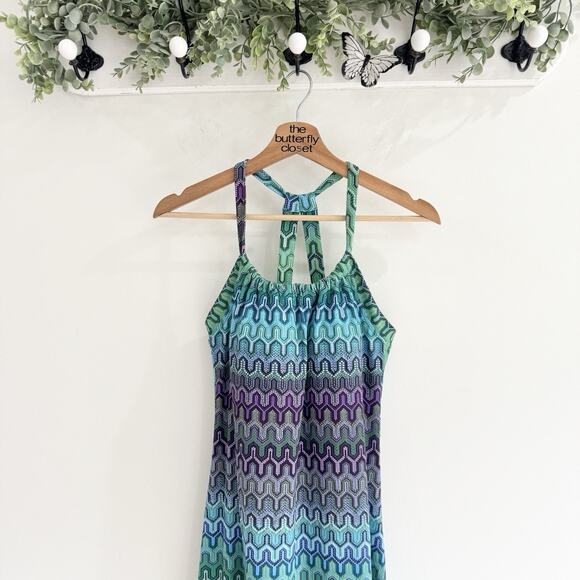 Prana Women’s Quinn Sharply Geometric Dress With Built In Shelf Bra Medium P07 - Picture 2 of 5